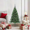 Vidaxl kunstmatig voorverlicht kerstboom met 150 led groen 120 cm pvc