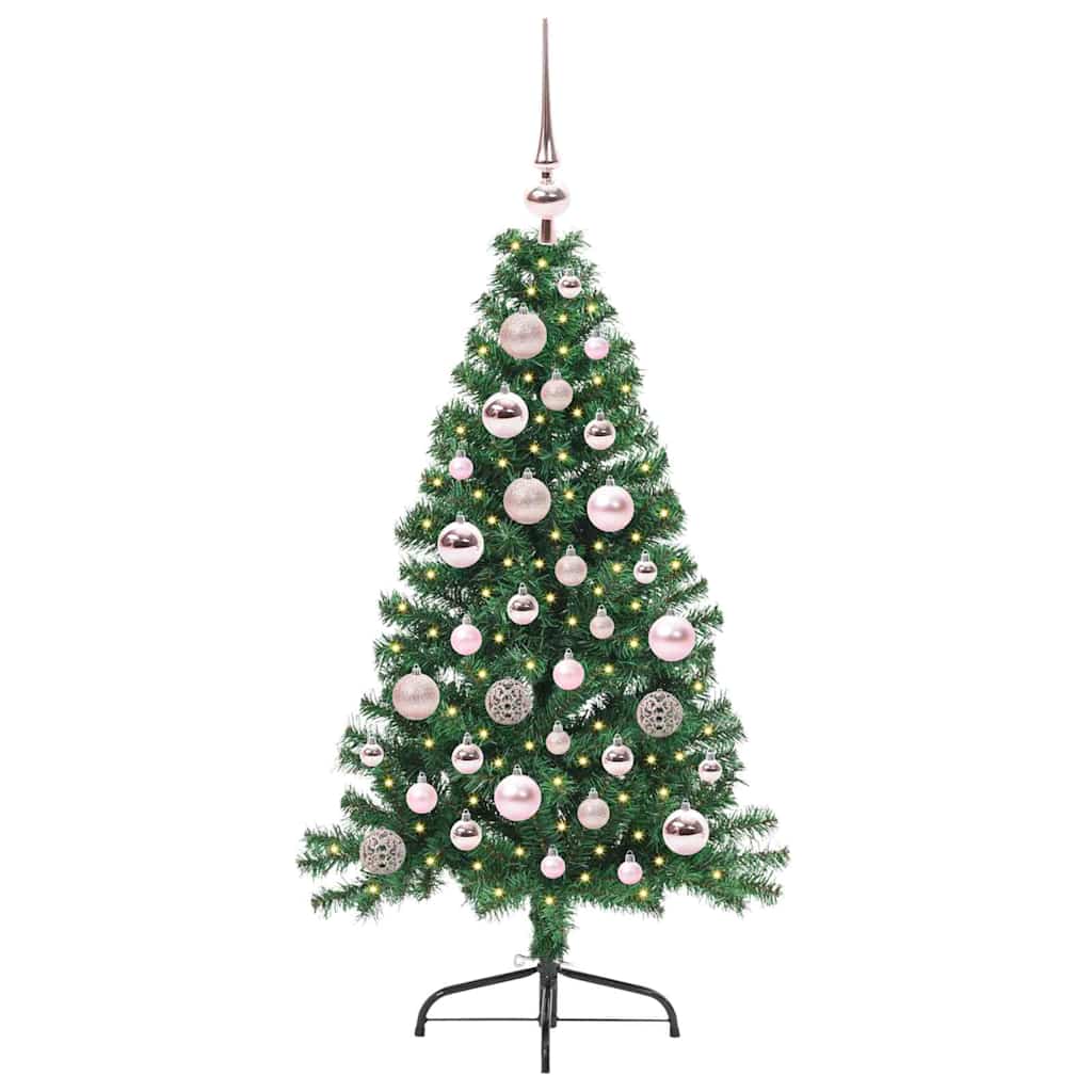 Vidaxl kunstmatig voorverlicht kerstboom met 150 led groen 120 cm pvc