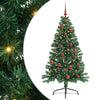 Vidaxl kunstmatig voorverlicht kerstboom met 150 led groen 150 cm pvc