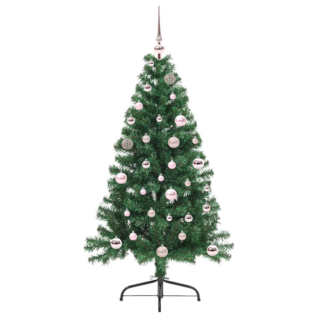 Vidaxl kunstmatig voorverlicht kerstboom met 150 led groen 150 cm pvc