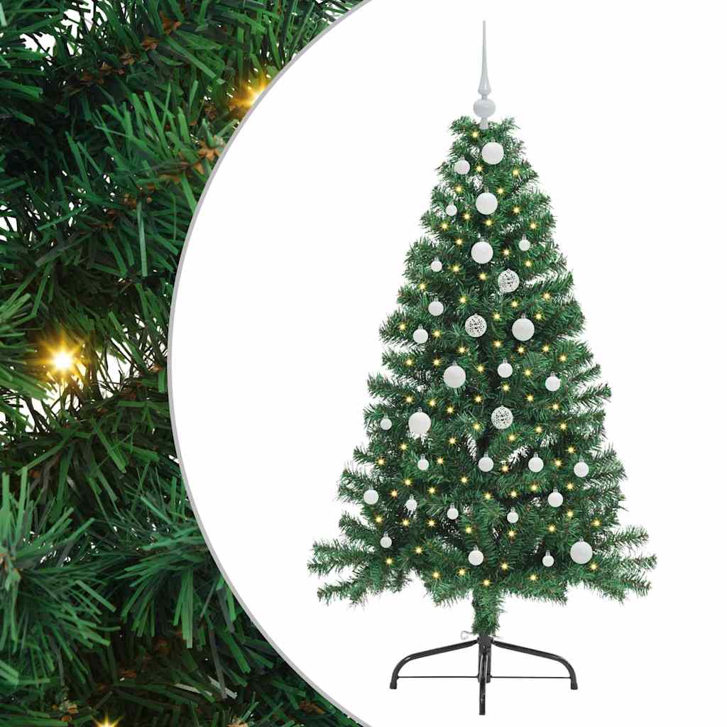 Vidaxx árbol de Navidad artificial preiluminado con 150 LED verde 150 cm PVC
