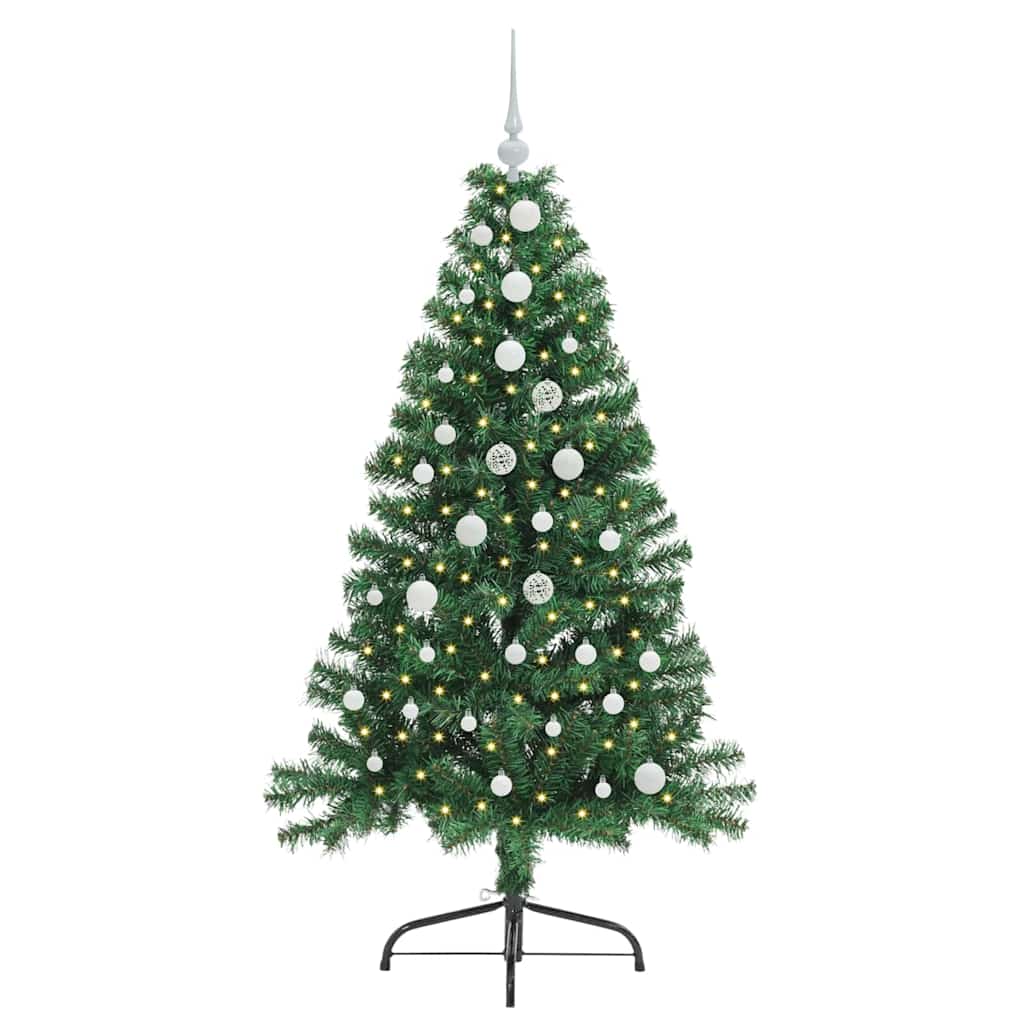 Vidaxx árbol de Navidad artificial preiluminado con 150 LED verde 150 cm PVC