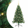 Vidaxl kunstmatig voorverlicht kerstboom met 150 led groen 150 cm pvc
