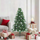 Vidaxl kunstmatig voorverlicht kerstboom met 150 led groen 150 cm pvc