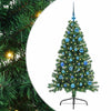 Vidaxl kunstmatig voorverlicht kerstboom met 150 led groen 150 cm pvc