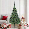 Vidaxl kunstmatig voorverlicht kerstboom met 300 led groen 180 cm pvc