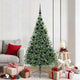 Vidaxl kunstmatig voorverlicht kerstboom met 300 led groen 180 cm pvc
