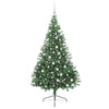 Vidaxl kunstmatig voorverlicht kerstboom met 300 led groen 180 cm pvc
