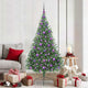 Vidaxx árbol de Navidad artificial preiluminado con 300 LED verde 180 cm PVC