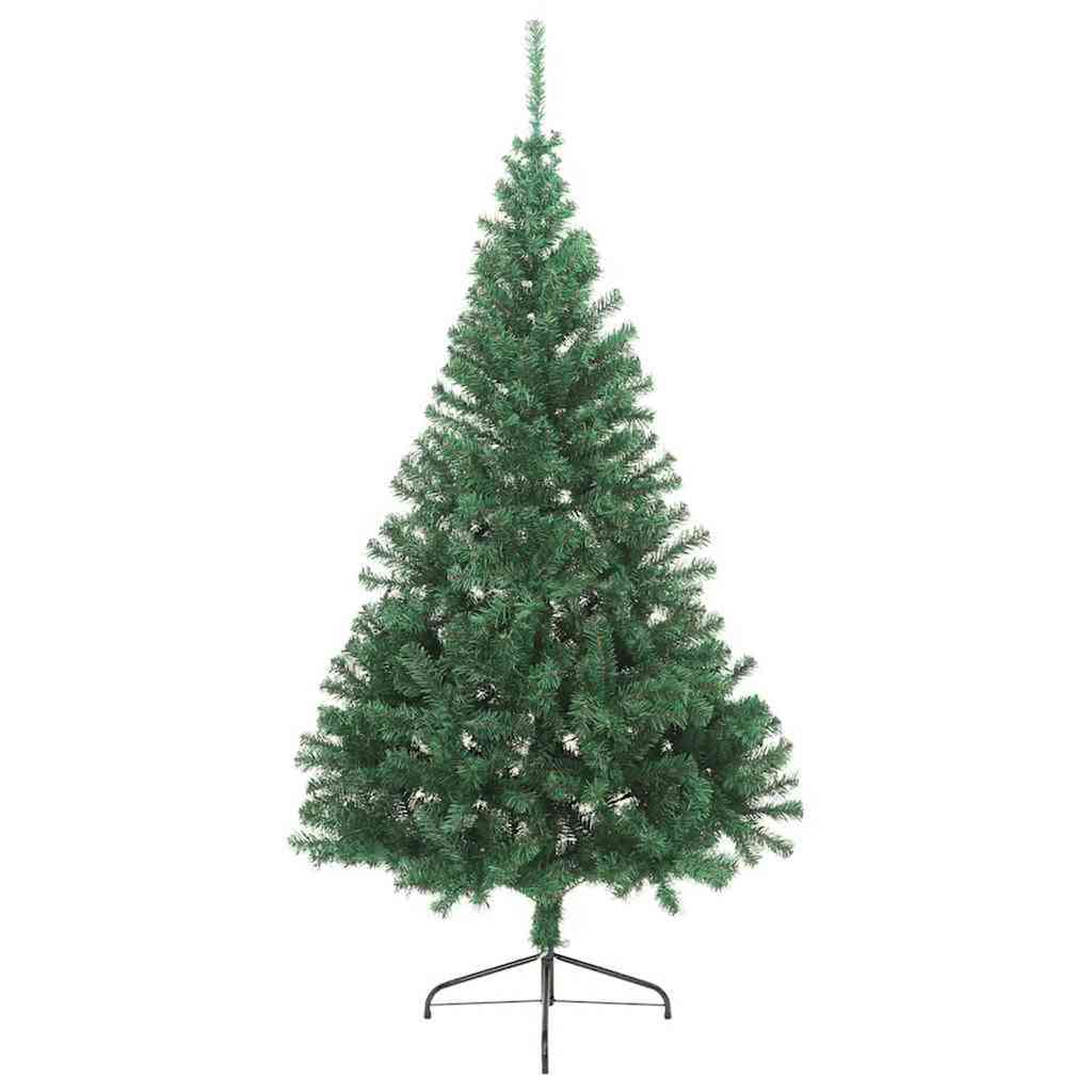 Vidaxl kunstmatig voorverlicht kerstboom met 300 led groen 210 cm pvc