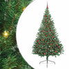 Vidaxl kunstmatig voorverlicht kerstboom met 300 led groen 210 cm pvc