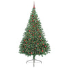 Vidaxl kunstmatig voorverlicht kerstboom met 300 led groen 210 cm pvc