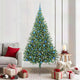 Vidaxl kunstmatig voorverlicht kerstboom met 300 led groen 210 cm pvc