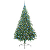 Vidaxl kunstmatig voorverlicht kerstboom met 300 led groen 210 cm pvc
