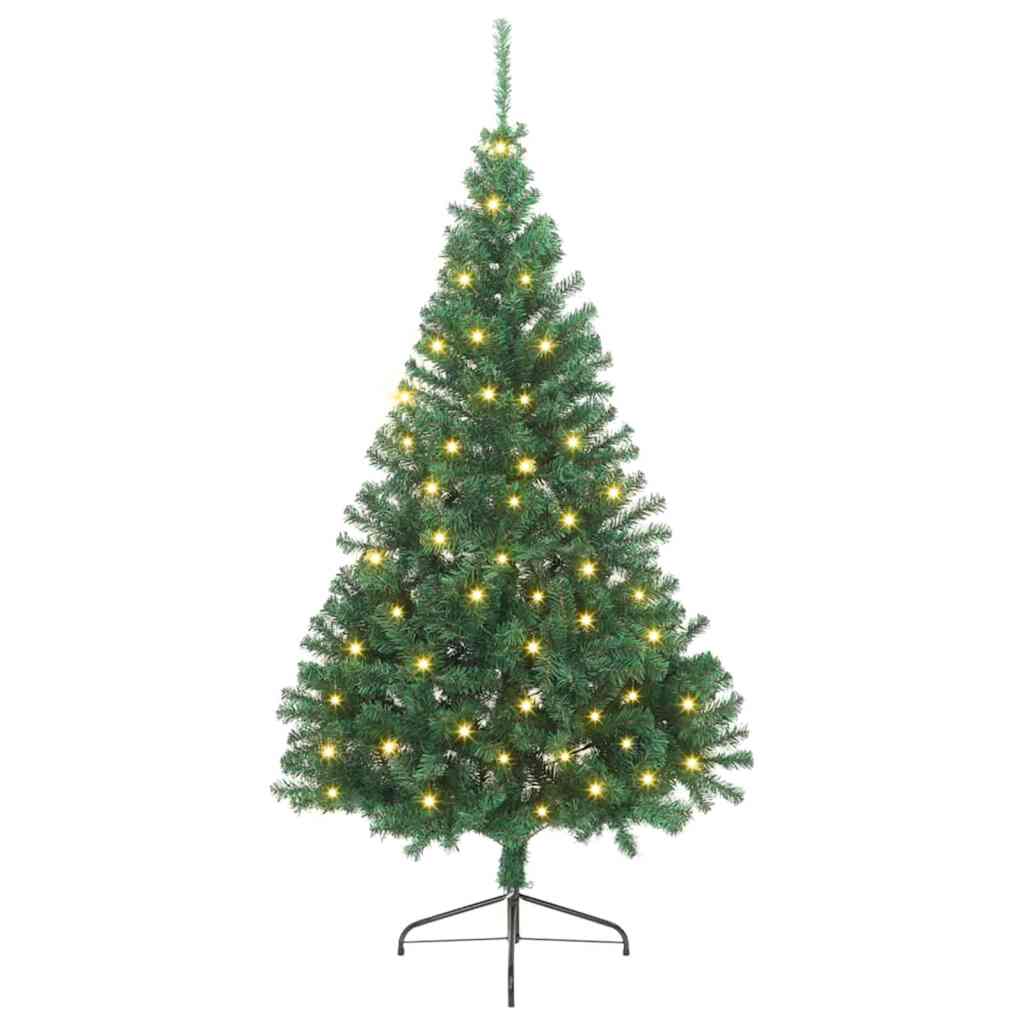 Vidaxx árbol de Navidad artificial preiluminado con 300 LED verde 240 cm PVC