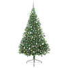 Vidaxx árbol de Navidad artificial preiluminado con 300 LED verde 240 cm PVC