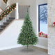 Vidaxx árbol de Navidad artificial preiluminado con 300 LED verde 240 cm PVC