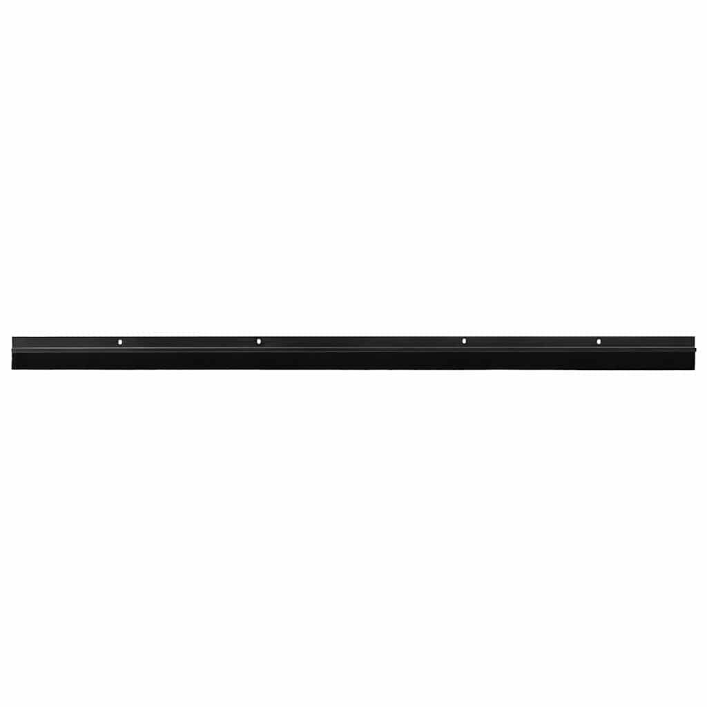 Vidaxl schroefbare deurborstelafsluitingen 12 pcs zwart 100 cm