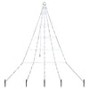 VidaXL Albero di Natale a LED con spiedini da terra bianco freddo 182 cm in metallo