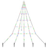 Vidaxl led kerstboom met grondspiesjes multikleur 182 cm metaal