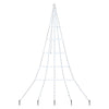 VidaXL Árbol de Navidad LED con pinchos molidos blanco frío 306 cm metal