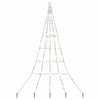 Vidaxl led kerstboom met grondspiesjes multikleur 306 cm metaal
