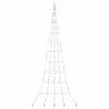 VidaXL Albero di Natale LED con spiedi da terra multicolore 511 cm in metallo