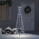 Vidaxl led kerstboom met grondspiesjes koudwit 250 cm ijzer