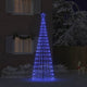 VidaXL Albero di Natale a LED con picchetti da terra con 800 LED blu in ferro da 400 cm