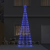 VidaXL Albero di Natale a LED con picchetti da terra con 800 LED blu in ferro da 400 cm