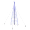 VidaXL Albero di Natale a LED con picchetti da terra con 800 LED blu in ferro da 400 cm