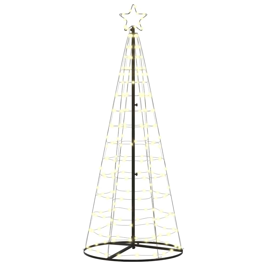 Vidaxl led kerstboom met 390 led met grondpennen warmwit 250 cm ijzer