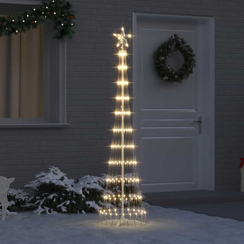Vidaxl led kerstboom met 230 led warmwit 51 x 51 x 190 cm metaal