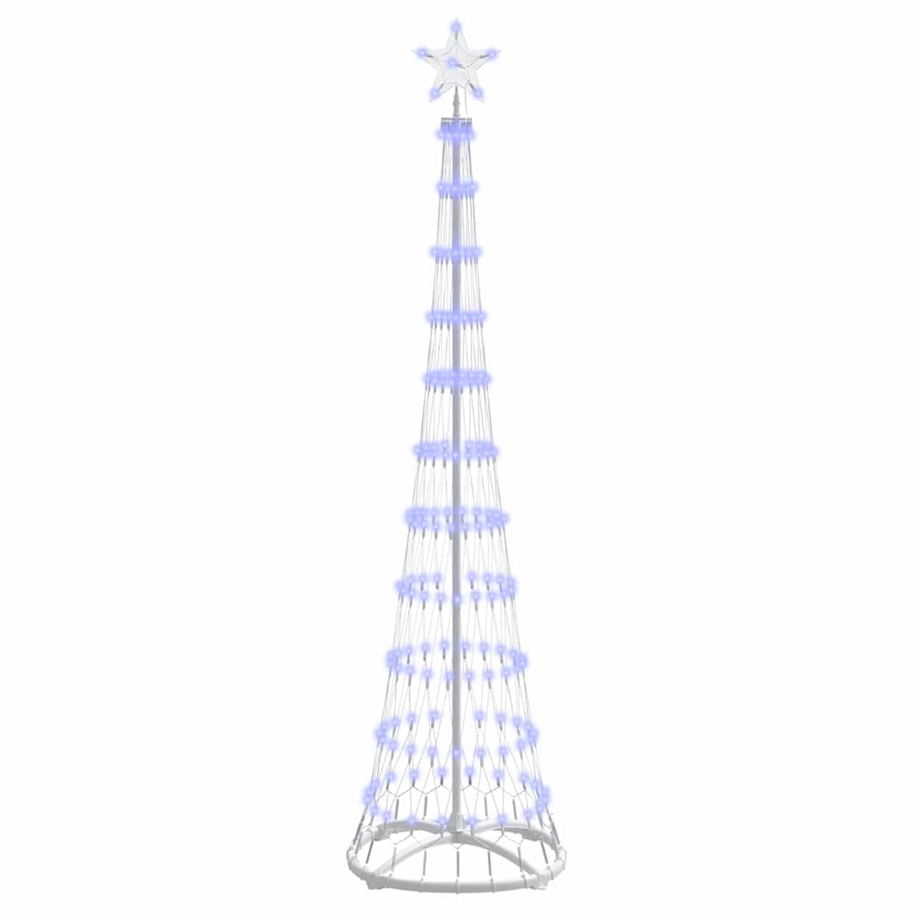 Vidaxl led kerstboom met 230 led blauw 51 x 51 x 190 cm metaal