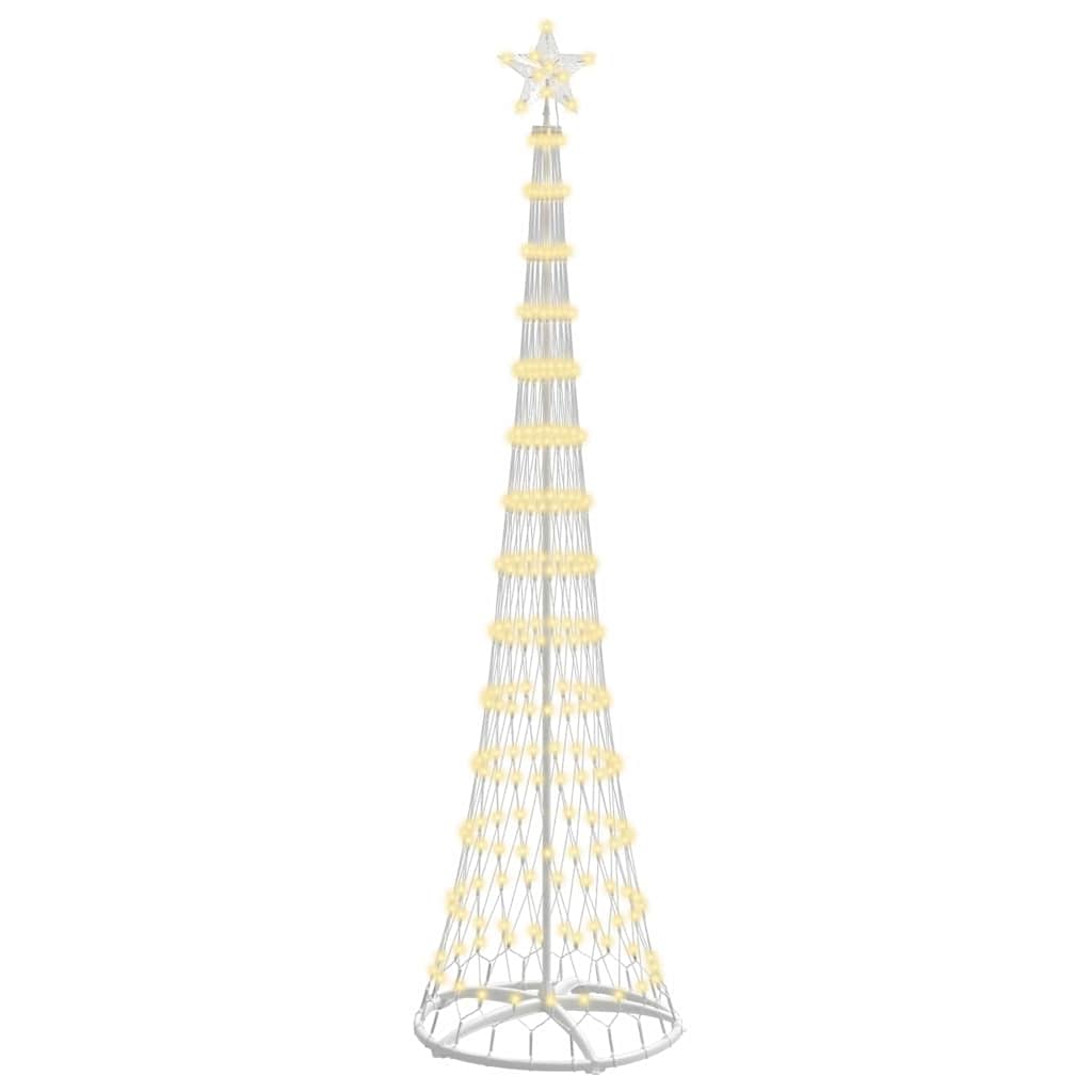 Vidaxl led kerstboom met 290 led warmwit 70 x 70 x 250 cm metaal