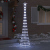 Vidaxxl Árbol de Navidad LED con 290 LED blanco frío 70 x 70 x 250 cm metal