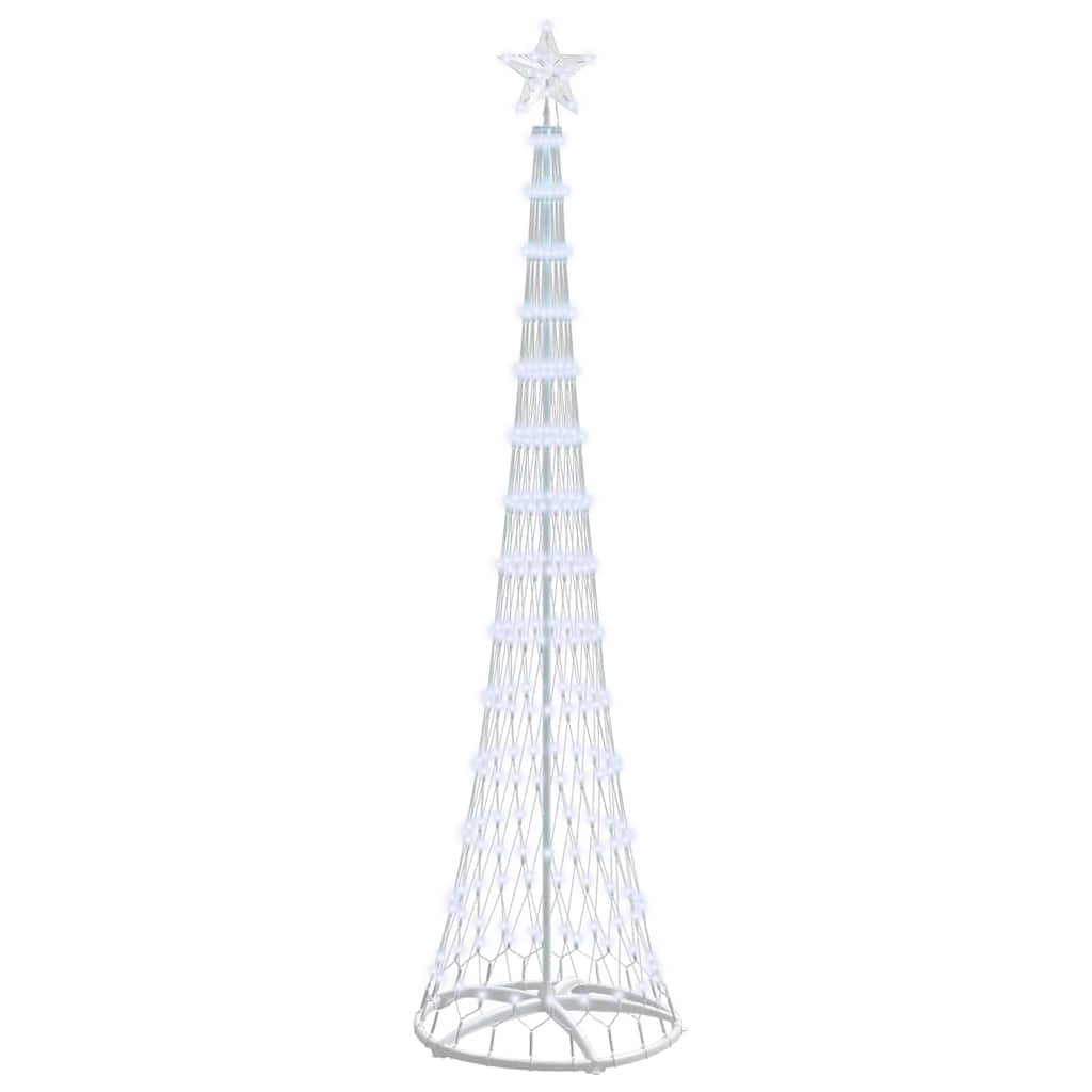 Vidaxl led kerstboom met 290 led koudwit 70 x 70 x 250 cm metaal