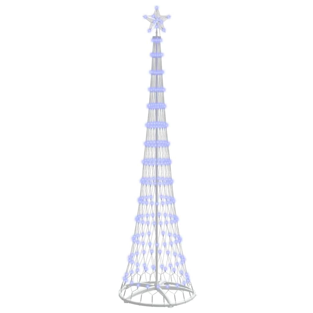 Vidaxl led kerstboom met 290 led blauw 70 x 70 x 250 cm metaal