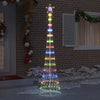 Vidaxl led kerstboom met 290 led multikleur 70 x 70 x 250 cm metaal
