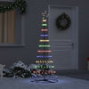 VidaXL Árbol de Navidad LED con 230 LED multicolor 184,5 cm metal