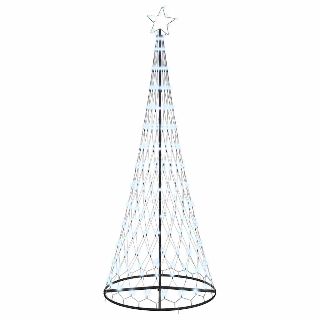 Vidaxl led kerstboom met 295 led met standaard koudwit 250 cm metaal