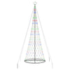 VidaXL Árbol de Navidad LED con 455 LED multicolor 184,5 cm metal