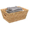 Vidaxl cestas de almacenamiento 2 piezas natural 38 x 28 x 15 cm jacinto de agua