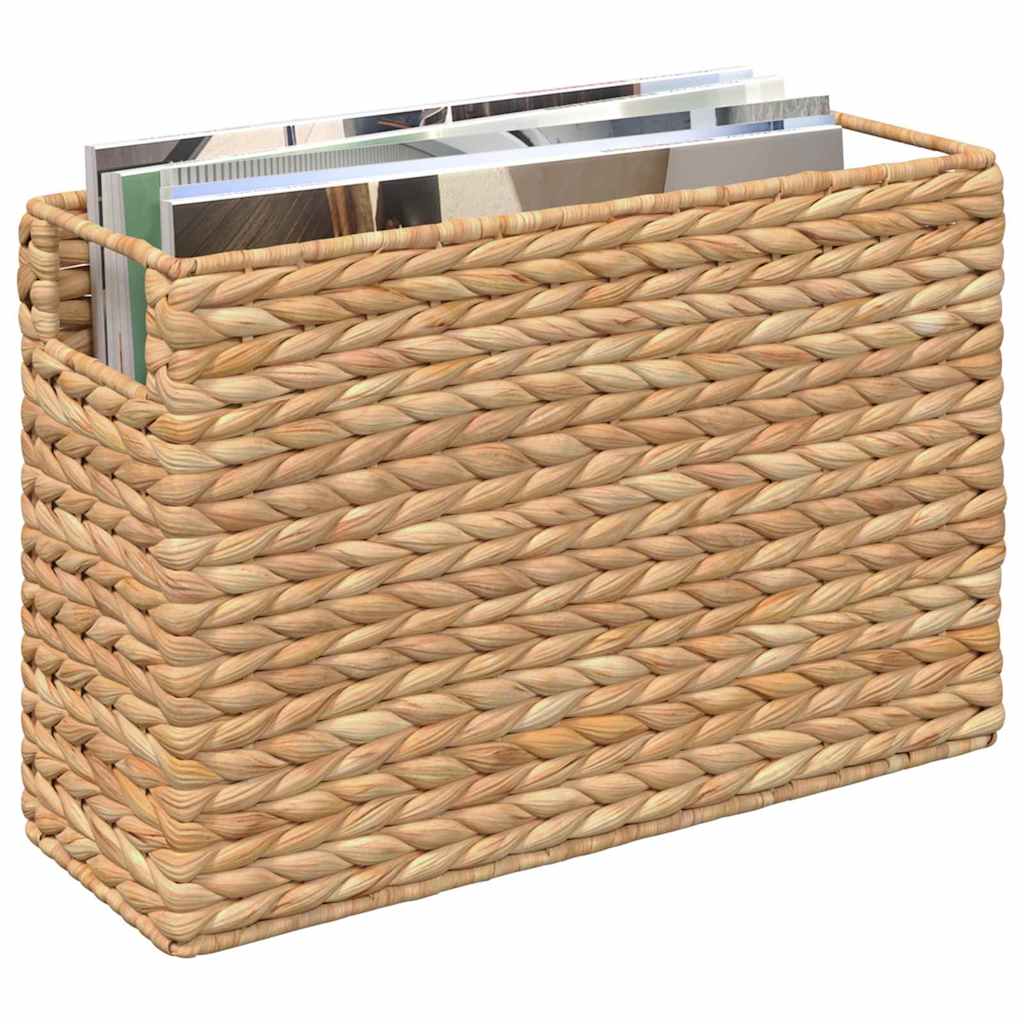 Vidaxl tijdschrift manden 2 pcs naturel 39 x 14 x 25 cm waterhyacint