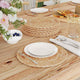 Vidaxl ronde geweven placemat 10 pcs naturel ø 30 cm waterhyacint
