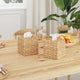Vidaxl tissueboxhoezen 2 pcs waterhyacint 14,5 x 14,5 x 15 cm naturel