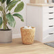 Vidaxl afvalpapier bakken 2 pcs naturel 26 x 26 x 29 cm waterhyacint