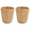 Vidaxl afvalpapier bakken 2 pcs naturel 26 x 26 x 29 cm waterhyacint