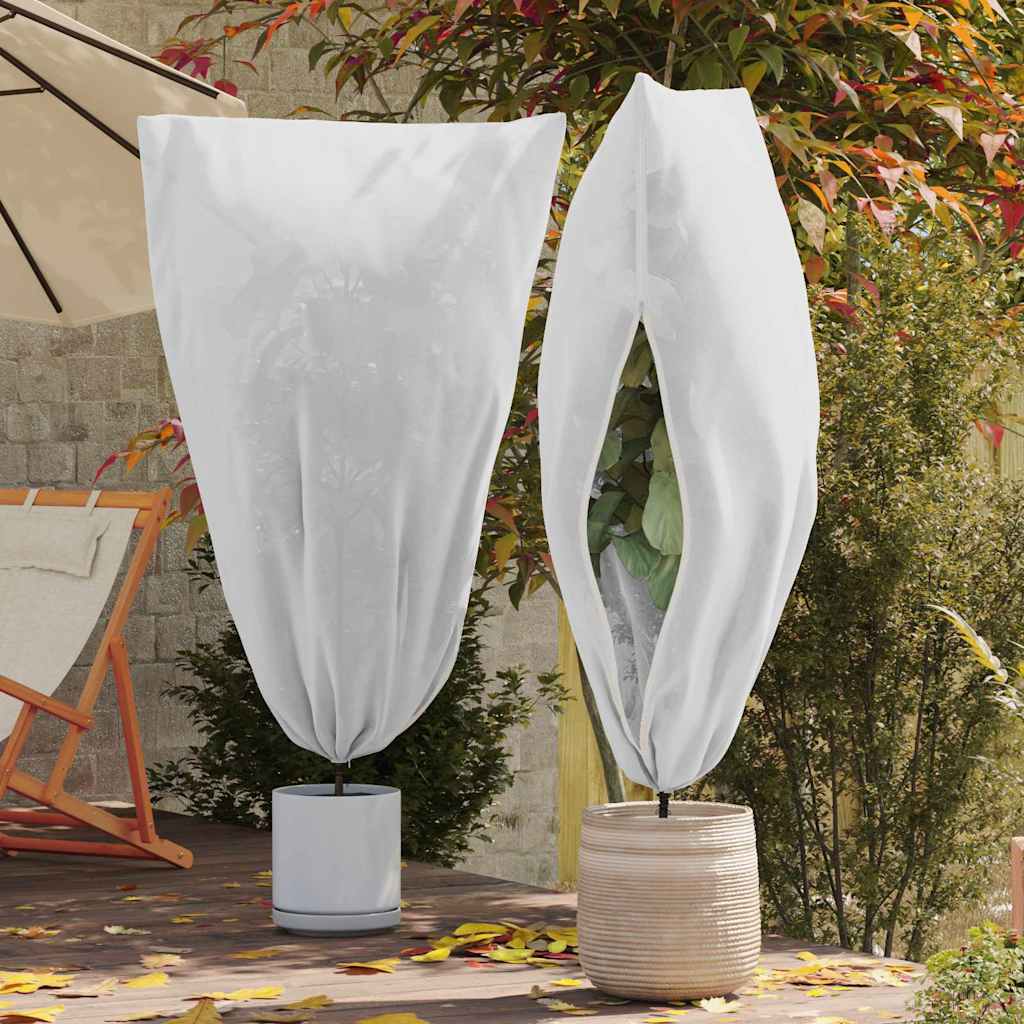 Vidaxl vorstbescherming plantenfleece covers 5 pcs wit 1,55 x 1 m