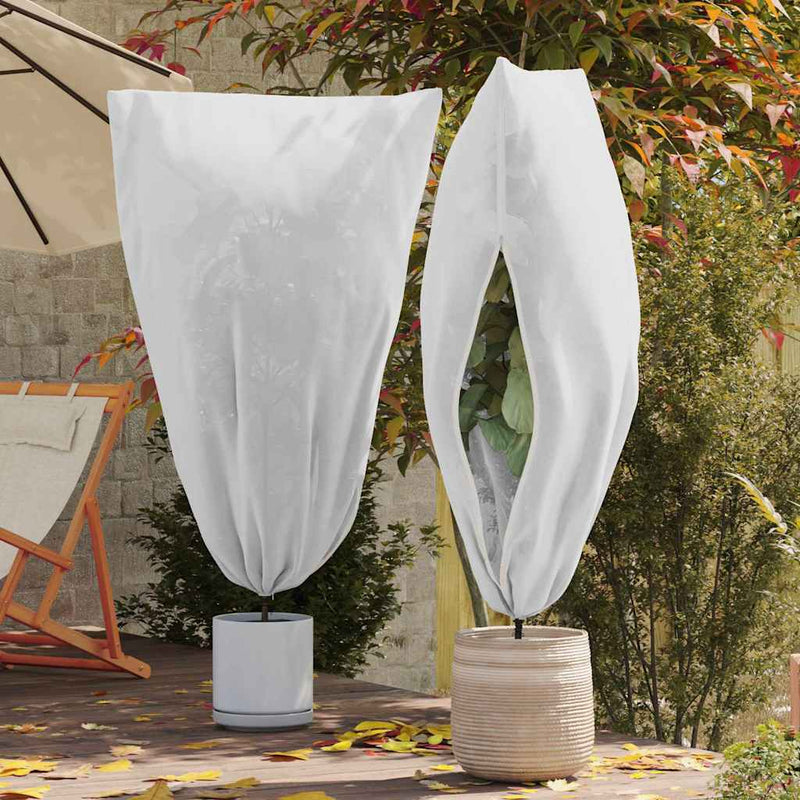Vidaxl vorstbescherming plantenfleece covers 5 pcs wit 1,55 x 1 m